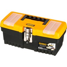 Mano Mt/13 Organizerli Klasik Metal Kilitli Takım Çantası, Polipropilen, Siyah/sarı, 13 ’’