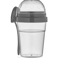 Hepta Collection Bölmeli Yoğurt Saklama Kabı, 600 ml + 200 Ml, Diyet ve Sağlıklı Beslenme Için, Bpa Içermeyen, Taşına