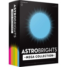 Hepta Collection Astrobrights Mega , Renkli Karton, "brilliant" 5 Renk Çeşitli, 320 Yaprak, 8.5 Inç x 11 Inç - Daha F