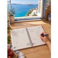 Liamir Studio Yemek Tarif Defteri 50 Yaprak, 100 Sayfa, Laminasyon Kapak / Tel Spiral / A5 Kağıt