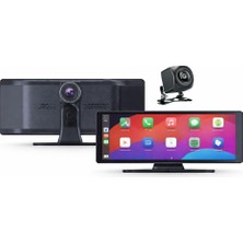 Hepta Collection 4K Ultra Araç Içi Akıllı Ekran – Ön ve Arka Kameralı, Kablosuz Carplay ve Android Auto Destekli (10.