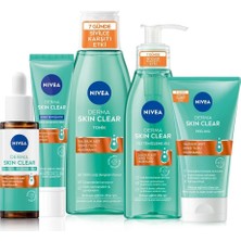 Hepta Collection Sivilve Karşıtı Cilt Bakım Seti, Skin Serum,yüz Temizleme Jeli,tonik,peeling,gece Kremi