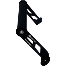 Hepta Collection Noratech Moto Telefon Tutucu Standı ve Gps Navigasyon Braketi, Bajaj Rs 200 Için Uyumlu, Siyah Metal