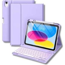 Hepta Collection Fuchsia iPad 11. A16 Çipli 2024 2025 ile Uyumlu Klavyeli Tablet Kılıfı