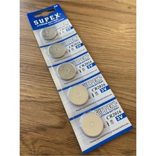 Hepta Collection 1 Kart 5 Adet - 5 Beş Adet Cr 2016 CR2016 Araba Araç Oto Kumandası Pili Bataryası Supex
