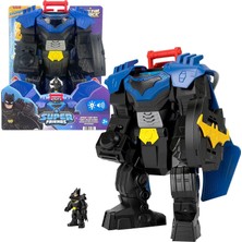 Hepta Collection Işıklı, Sesli ve Hareketli Imaginext Dc Super Friends Batman Uçuş Aracı, 7,5 Cm'lik Aksiyon Figürü,