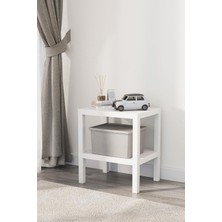 Mithra Life 2 Katlı Plastik Beyaz Banyo Mutfak Rafı MIT1054