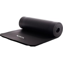 Hepta Collection Konfor Zemin 15 mm Taşıma Askılı Pilates Minderi Yoga Matı, Siyah, 15 mm