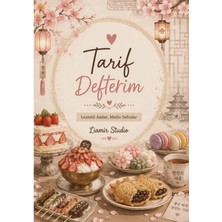 Liamir Studio Yemek Tarif Defteri 50 Yaprak, 100 Sayfa, Laminasyon Kapak / Tel Spiral / A5 Kağıt