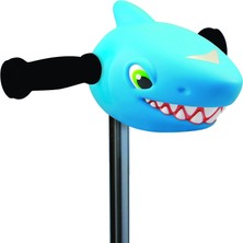 Hepta Collection Scootaheadz Hai: Çocuklar Için Scooter Aksesuarı, Scooter, Köpek Balığı Kafası, Mavi, Kırmızı ve Güm