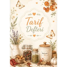 Liamir Studio Yemek Tarif Defteri 50 Yaprak, 100 Sayfa, Laminasyon Kapak / Tel Spiral / A5 Kağıt