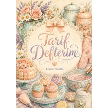 Liamir Studio Yemek Tarif Defteri 50 Yaprak, 100 Sayfa, Laminasyon Kapak / Tel Spiral / A5 Kağıt