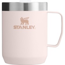 Stanley Classic Legendary Camp Mug Paslanmaz Çelik Termos Bardak, Pembe Kuvars (Rose Quartz), 0.23 L