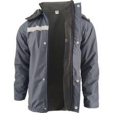 Hepta Collection Gri Reflektörlü Iş Montu - Çamdalı Iş Elbiseleri Gri-5xl