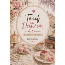 Liamir Studio Yemek Tarif Defteri 50 Yaprak, 100 Sayfa, Laminasyon Kapak / Tel Spiral / A5 Kağıt