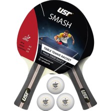 Hepta Collection Smash-Rb Masa Tenisi 2 Raket + 3 Top Set