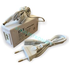 Hepta Collection Beyaz - Dve 12V 5A 60W 12 Volt 5 Amper Şerit Dvr Cihaz Adaptör Besleme 2 Metre Kablolu