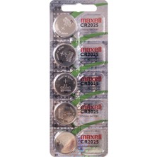 Hepta Collection Tanco Impex 5 x CR2025 2025 3 V Lityum Pil, Araç Uzaktan Kumandaları Için