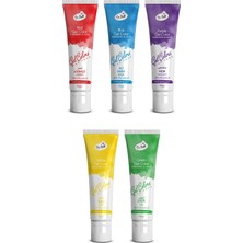 Hepta Collection Dr. Gusto Jel Gıda Boyası Konsantre 5X50 gr 5'li Set Mavi Kırmızı Mor Sarı Yeşil