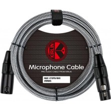 Hepta Collection MWC270PB 6 Metre Örgülü Mikrofon Kablosu 3pin Dişi 3pin Erkek