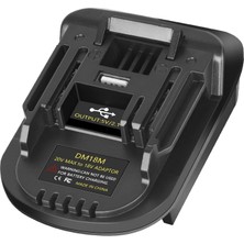 Hepta Collection Kunlun DM18M Pil Adaptörü Makita 18V Aletler Için Dewalt 20V Pil ve Milwaukee M18 18V Pil Makita 18V