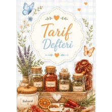 Liamir Studio Yemek Tarif Defteri 50 Yaprak, 100 Sayfa, Laminasyon Kapak / Tel Spiral / A5 Kağıt