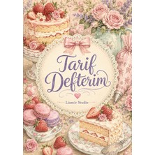 Liamir Studio Yemek Tarif Defteri 50 Yaprak, 100 Sayfa, Laminasyon Kapak / Tel Spiral / A5 Kağıt