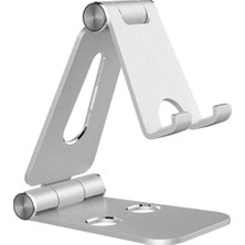 Hepta Collection Tok Alüminyum Stand Çok Işlevli Döner Tablet Pc Akıllı Telefon Standı Mini Boy Masaüstü Stand Katlan