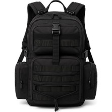 Hepta Collection Siyah 42 Lt Taktik Outdoor Sırt Çantası,molle Sistemli, Suya Dayanıklı, Çok Gözlü, Outdoor, Kamp, Av