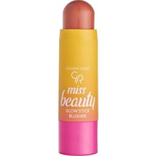 Golden Rose Miss Beauty Glow Stick Blusher No: 01 Peach Flash - Şeftali Tonlu Stik Allık