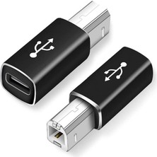 Hepta Collection Type C To USB B Klavye Yazıcı Printer Çevirici Dönüştürücü Adaptör