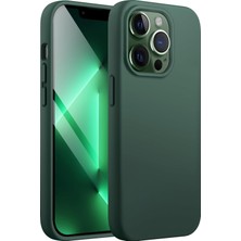 URUCHI Uruchı iPhone 13 Pro 6.1 Inç ile Uyumlu Ince Sıvı Silikon Kılıf, 3 Katmanlı Yumuşak Iç Astar, Tam Ka