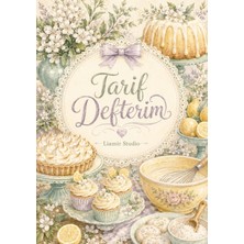 Liamir Studio Yemek Tarif Defteri 50 Yaprak, 100 Sayfa, Laminasyon Kapak / Tel Spiral / A5 Kağıt