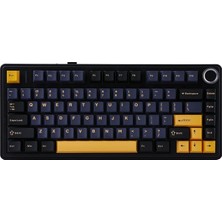 Hepta Collection F75 Mekanik Rgb Tkl Gray Switch Kablosuz Makrolu Hot Swap Klavye Siyah