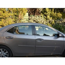 Hepta Collection Btm Otomotiv (723) Cam Çıtası Krom 4 Kapı 2013-2018 Toyota Corolla ile Uyumlu