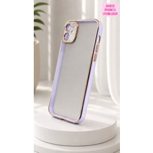Tepex Taşlı Lens Korumalı Sadece Iphone 11 Uyumlu Şık ve Tarz Mat Şeffaf Telefon Kılıfı....