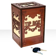 Hepta Collection Karakoç Eğitim Araçları Tip Box Bahşiş Kutusu Anahtarlı Kilitli Kahverengi
