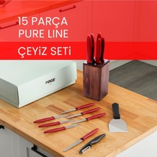 Hepta Collection Çeyizlik Bıçak Seti Pure Line - 15 Parça