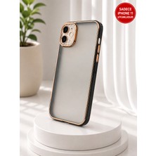Tepex Taşlı Lens Korumalı Sadece Iphone 11 Uyumlu Şık ve Tarz Mat Şeffaf Telefon Kılıfı....