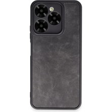 Hepta Collection General Mobile Era 30 Kılıf Aras Deri Görünümlü Kapak + Ekran Koruma + Kablo Koruma Siyah