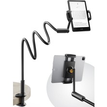 Hepta Collection 47 Inç Gooseneck Kindle Tutucu, Yükseltilmiş Tabanlı Yatak Için Tablet Tutucu, Esnek Tembel Kollu Ip