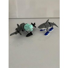 Hepta Collection Tralalero Tralala ve Bombardino Crocodilo Figür Karakterler Oyuncak Büyük Boy 2 Li Set