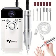 Hepta Collection Profesyonel Şarjlı Tırnak Frezesi 45.000 Rpm, Lcd, 2000 Mah Taşınabilir Manikür Pedikür Makinesi