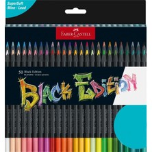 Faber-Castell 116450 - Renkli Kalemler Blackwood, Edition, 50'li Kutu, Parlak Renkler, Yumuşak
