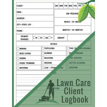 Hepta Collection Lawn Care Client Log Book: Simple Lawn Mowing And Landscape Appointment Logbook, Track And Keep Reco