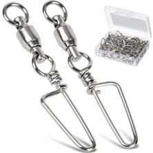 Hepta Collection 25 Adet Rulmanlı Döner Klips Coastlock Snap – 360° Paslanmaz Çelik Fırdöndü Set #4