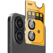 Buff Labs iPhone 16 / iPhone 16 Metal Kamera 9h Lens Koruyucu ()