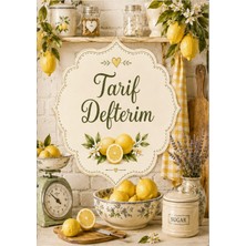 Liamir Studio Yemek Tarif Defteri 50 Yaprak, 100 Sayfa, Laminasyon Kapak / Tel Spiral / A5 Kağıt