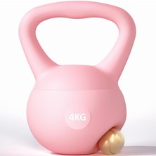 Hepta Collection 4kg Soft Kettlebell Yumuşak Tabanlı Metal Kumlu Ses Yapmaz Darbeye Dayanıklı Çift El Ağırlık