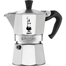 Bialetti - Express: 3 Cups Ocak Üstü Espresso Pişirici - 130ML - Gümüş Renk - Alüminyum Gövde - Pate